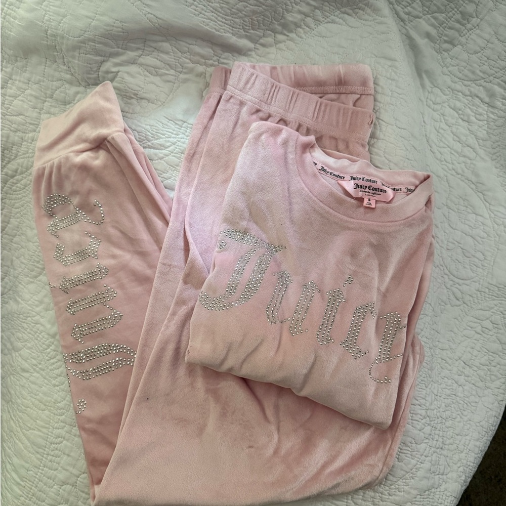 Juicy Couture Light Pink Kids Pajama Set